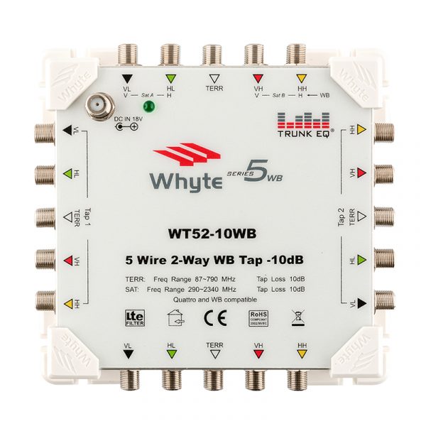 5-Wire 2-Way 10dB WB Tap <br>(WT52-10WB)